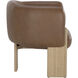 Trine Rustic Oak / Vintage Camel Leather Lounge Chair